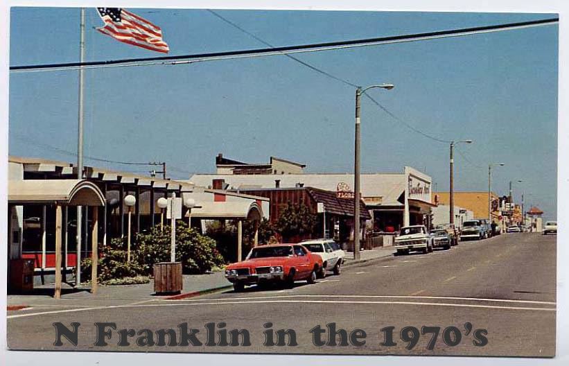 N Franklin Street in the 1970s